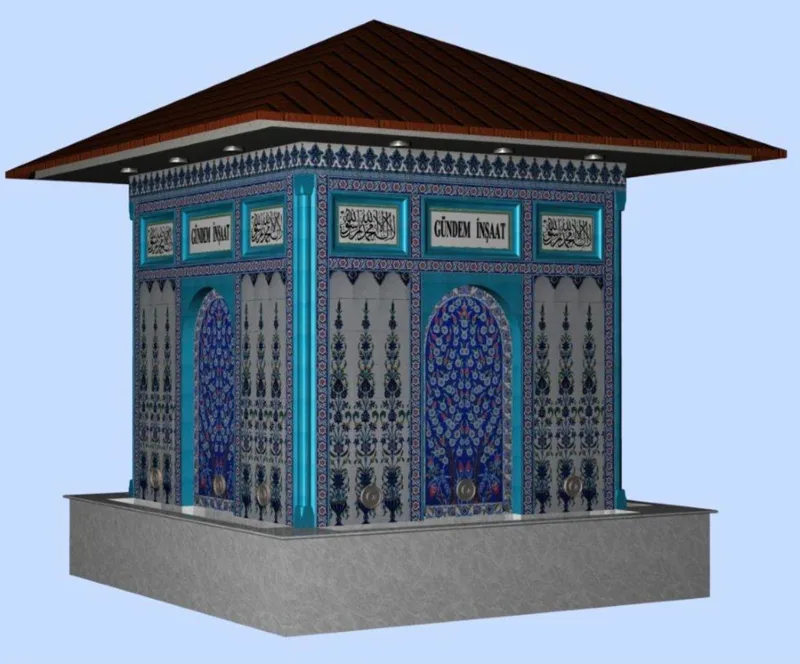 Cami Çini Dış Cephe ve Kubbe 02